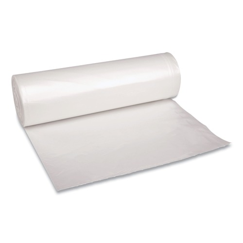 Low-Density Trash Bags | Boardwalk X7658DCKR01 38 in. x 58 in. 60 gal. 1.4 mil Low Density Can Liners - Clear (100/Carton) image number 0