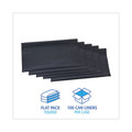Low-Density Trash Bags | Boardwalk H8647PGK 56 Gallon 1.3 mil 43 in. x 47 in. Flat Pack Linear Low Density Industrial Can Liners - Gray (100/Carton) image number 4