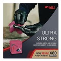 Perforated Roll & Hand Towels | WypAll 41029 Power Clean X80 12.5 in. x 12 in. Heavy-Duty Cloths - Red (50/Box, 4 Boxes/Carton) image number 6
