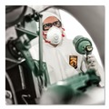 Cleaning Cloths & Wipes | Ansell 44333 A40 Elastic-Cuff Ankle, Hood, and Boot Coveralls - Large, White (25/Carton) image number 4
