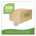 Food Containers & Lids | Eco-Products EP-BRSCLID-L Evolution World EcoLid 25 Percent Recycled Food Container Lid Fits 12 to 32 oz Containers - White (500/Carton) image number 2