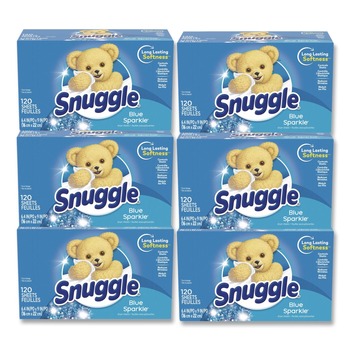 Dial 72613 45115 Fabric Softener Sheets - Fresh Scent (120 Sheets/Box, 6 Boxes/Carton)