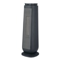 Facility Heaters | Alera HECT24 1500 W 7.17 in. x 7.17 in. x 22.95 in. Ceramic Heater Tower with Remote Control - Black image number 1