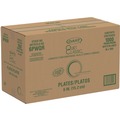 Plates | Dart 6PWQR 6 in. Mediumweight Foam Dinnerware Plates - White (125/Pack) image number 3