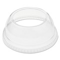 Cup Lids | Dart DLW662 1.9 in. Diameter Hole Open-Top Dome Lid Fits 9 oz. To 22 oz. Plastic Cups - Clear (1000/Carton) image number 1