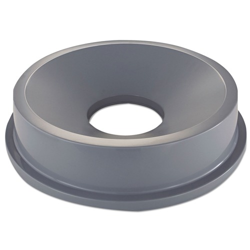 Waste Receptacle Lids | Rubbermaid Commercial FG354300GRAY BRUTE 22-3/8 in. Round Funnel Top Receptacle - Gray image number 0