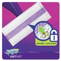 Mop Heads | Swiffer 08443 WetJet 11.3 in. x 5.4 in. System Cloth Refills - White (24-Piece/Box, 4 Boxes/Carton) image number 6