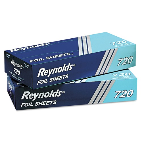 Foil Wraps | Reynolds Wrap 000000000000000720 10.75 in. x 12 in. Pop-Up Interfolded Aluminum Foil Sheets (2400/Carton) image number 0
