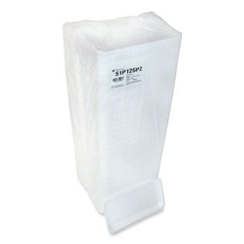 Pactiv Corp. 51P125PZ 15 in. x 8 in. x 1.25 in. #25PZ Foam Supermarket Tray - White (200/Carton)