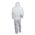 Cleaning Cloths & Wipes | Ansell KCC 46112 A30 Elastic-Back and Cuff Hooded Coveralls - Medium, White (25/Carton) image number 2