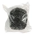 Grill Scrubbers | Boardwalk BWKSCRUBBER 3.93 in. x 1.96 in. Stainless Steel Scrubber - Silver (72/Carton) image number 2