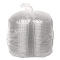 Food Containers & Lids | WNA APB80DM 10 in. Diameter x 1.38 in. h Caterline Pack n' Serve Dome Plastic Lids - Clear (25/Carton) image number 2