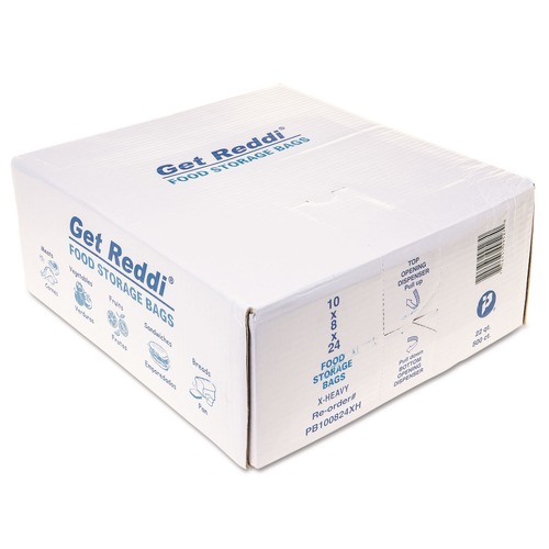 Food & Utility Bags | Inteplast Group PB100824XH 22-Quart 1.2 mil. 10 in. x 24 in. Food Bags - Clear (500/Carton) image number 0