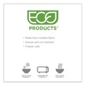 Food Containers & Lids | Eco-Products EP-SCRC107 WorldView 10.47 in. x 10.47 in. x 1.76 in. Renewable Sugarcane Containers - White (200/Carton) image number 1