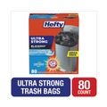 Drawstring & Kitchen Bags | Hefty E88352 13 Gallon 0.9 mil 23.75 in. x 24.88 in. Ultra Strong BlackOut Tall-Kitchen Drawstring Bags - Black (80/Box) image number 3