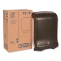 Towel Dispensers | Tork 73TR 11.75 in. x 6.25 in. x 18 in. Folded Towel Dispenser - Smoke (1/Carton) image number 1