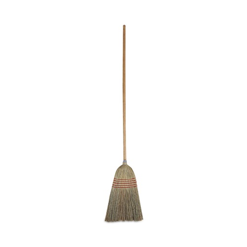 Brooms | Boardwalk BWK926CCT 55 in. Corn Fiber Bristles Parlor Broom - Natural (12/Carton) image number 0