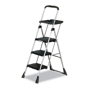Cosco 11880PBLW1 55 in. Working Height 225 lbs. Capacity 3-Step Steel Max Work Platform - Black