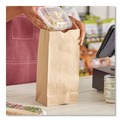Grocery Bags | Ross & Wallace Paper Products 130310500SP 7 in. x 4.38 in. x 13.75 in. #10 Heavy-Duty Grocery Paper Bags - Kraft (500/Bundle) image number 3