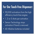 Soap Dispensers | Dial Professional 16626 FIT 4 in. x 5.4 in. x 11.2 in. 1-Liter Universal Touch Free Dispenser - Slate (3/Carton) image number 8