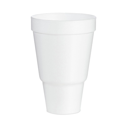 Cups | Dart 32AJ32 32 oz. Foam Drink Cups with Tapered Bottom - White (500/Carton) image number 0
