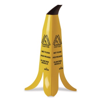 Nexstep Commercial Products 6948 Banana Safety Sign, 13 x 12 x 24, Yellow/Black