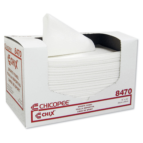 Cleaning Cloths & Wipes | Chix 8470 14 in. x 24 in. Sports Towels - White (6 Packs/Carton) image number 0