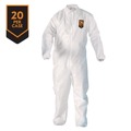 Hand Sanitizing Wipes | Ansell KCC 49106 A20 Zip Front, Elastic-Back, Wrists, and Ankles Breathable Particle Protection Coveralls - Triple Extra Large, White (20/Carton) image number 1