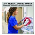 Cleaning Cloths & Wipes | Rubbermaid Commercial FGQ62000RD00 HYGEN Microfiber 16 in. x 16 in. Cleaning Cloths - Red (12/Carton) image number 7