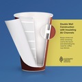 Cups | Dart DWTG12ST Thermoguard 12 oz. Insulated Paper Hot Cups - Steam Print (600/Carton) image number 7