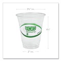 Cups | Eco-Products EP-CC12-GS 12 oz. GreenStripe Renewable and Compostable Cold Cups - Clear (1000/Carton) image number 6