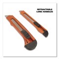 Knives & Multi-Purpose Tools | Great Neck 2SBK 9 mm/18 mm Knife Snap-Off Utility Knife Set - Orange/Black image number 4