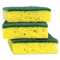 Scouring Pads & Sticks | Scotch-Brite HD-3 Scotch-Brite 4.5 in. x 2.7 in. 0.6 in. Thick Heavy-Duty Scrub Sponge - Yellow/Green (3/Pack) image number 1