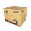 Disposable Sporks | Boardwalk BWKSPORKBLPPIW Mediumweight Wrapped Polypropylene Plastic Spork Cutlery - Black (1000/Carton) image number 2