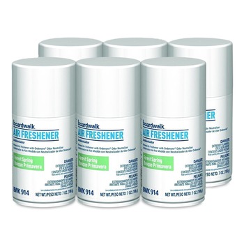 Boardwalk 1000003943 7 oz Metered Air Freshener Refill - Forest Spring (6/Carton)