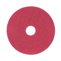 Floor Pads-Cleaning, Buffing & Polishing | Boardwalk BWK4016RED 16 in. Diameter Buffing Floor Pads - Red (5/Carton) image number 1