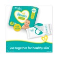 Hand Sanitizing Wipes | Pampers 80741436 1-Ply 6.8 in. x 7 in. Unscented Sensitive Baby Wipes - White (8/Carton) image number 8
