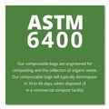 Repro Trash Bags | Stout by Envision E4860E85 64 Gallon 0.85 mil 48 in. x 60 in. EcoSafe-6400 Bags - Green (30/Box) image number 5