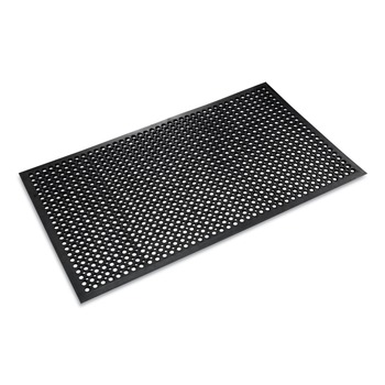 FLOOR MATS | Crown WS CT35BK 36 in. x 60 in. Safewalk-Light Drainage Safety Mat - Black