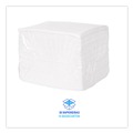 Cleaning Cloths & Wipes | Boardwalk BWK-V040QPW 12 in. x 13 in. DRC Wipers - White (1008/Carton) image number 7