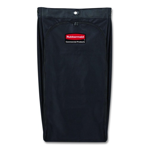 Carts | Rubbermaid Commercial 2202530 10.5 in. x 16.8 in. x 33 in. 30 Gallon Fabric Cleaning Cart Bag for Rubbermaid Commercial Housekeeping and Janitorial Carts - Black (4/Carton) image number 0