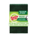 Scouring Pads & Sticks | Scotch-Brite 223-10 3.8 in. x 6 in. Heavy-Duty Scour Pad - Green (10/Carton) image number 0