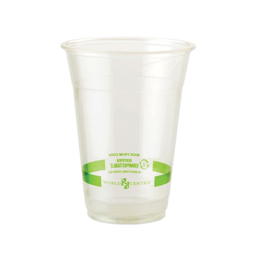 Cups | World Centric CPCS16 16 oz PLA Plastic Cold Cups - Clear (1000/Carton) image number 0