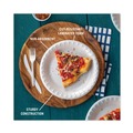 Platters | Pactiv Corp. YTH100430000 Placesetter 11.5 x 8.5 Satin Non-Laminated Foam Dinnerware, Oval Platter - White (500/Carton) image number 3