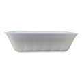 Food Containers & Lids | GEN 2WH 8.5 in. x 6.03 in. x 1.11 in. #2 Meat Trays - White (500/Carton) image number 1