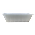 Food Containers & Lids | GEN 42WH 8.75 in. x 6.32 in. x 2.25 in. #42K Meat Trays - White (252/Carton) image number 2