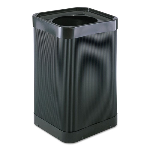 Indoor Waste Receptacles | Safco 9790BL At-Your-Disposal 38-Gallon Top-Open Waste Receptacle - Black image number 0