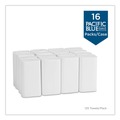 Perforated Roll & Hand Towels | Georgia Pacific Professional 21000 9.2 in. x 9.4 in. 2 Ply Blue Select Multi-Fold Paper Towel - White (2000/Carton) image number 4