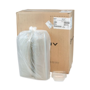 Pactiv Corp. SAC0512 EarthChoice 12 oz. Square Recycled Plastic Bowl - Clear (504/Carton)