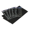 Table Covers & Skirts | Tablemate 549-BK 54 in. x 108 in. Table Set Heavyweight Plastic Rectangular Table Covers - Black (6/Pack) image number 0
